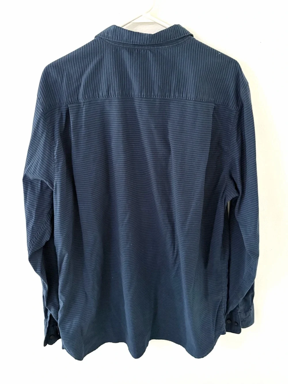 The North Face Blue Long-Sleeve Striped Button-Up Shirt, Size: XL